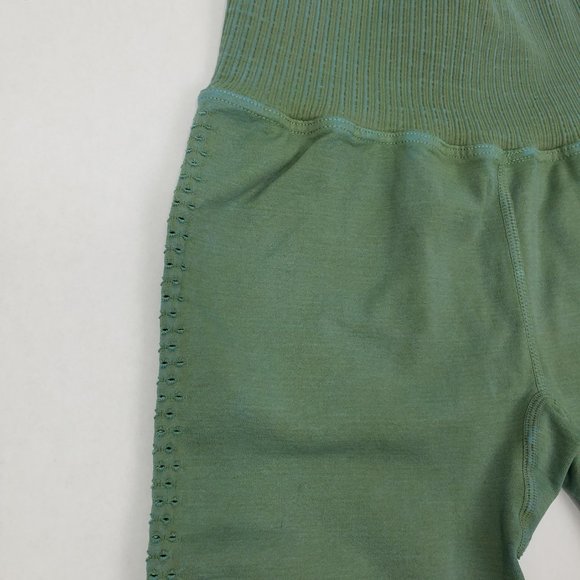 Free People Good Karma Green HW Bike Shorts - Picture 7 of 8